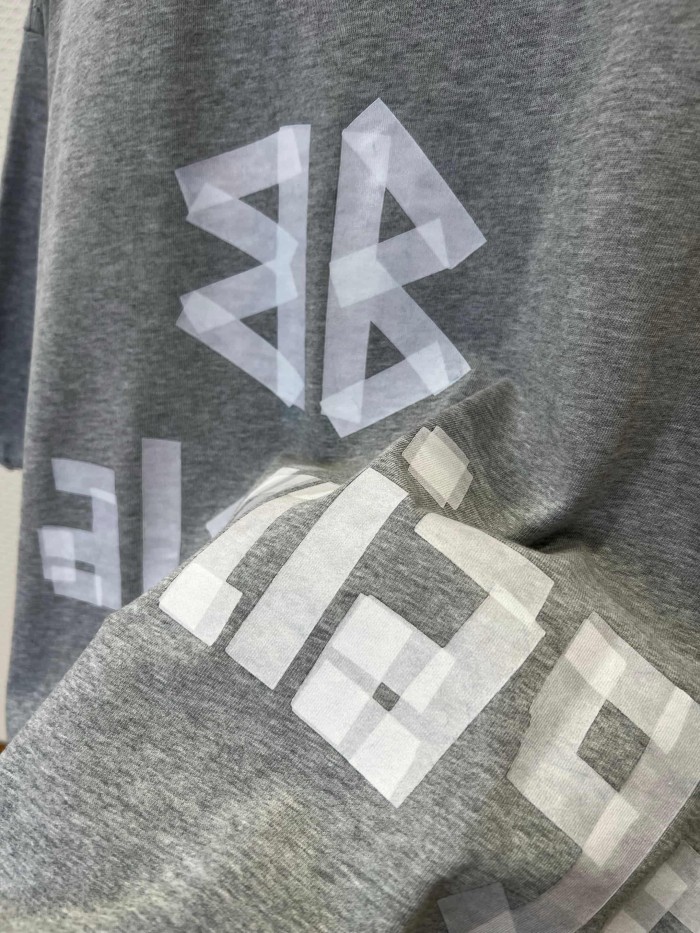 1:1 quality version White Patch Letter Tee 29093606