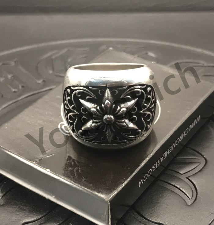 CH Vintage Cross Cross Flower Tomb Sword Hexagram Ring 26 colors