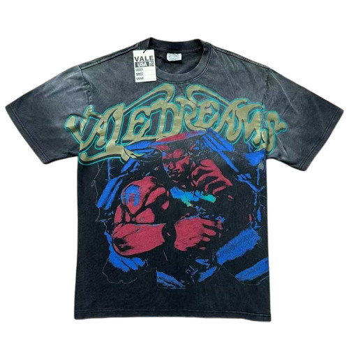 Vintage Graffiti Hero Distressed Wash Oversized T-Shirt 29027399