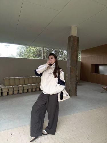 1:1 quality version Colorblocked Workwear Jacket for girls