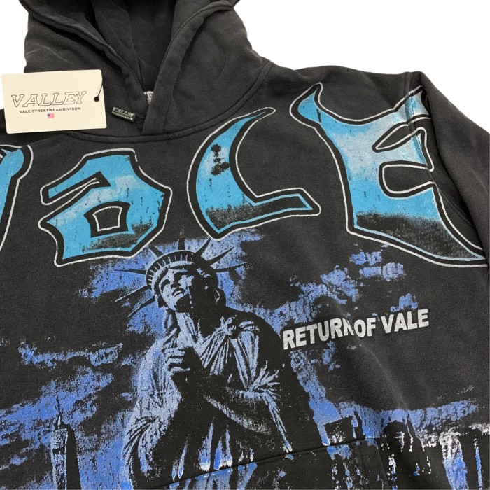 Statue of Liberty Prayer Print Washed Version Hoodie 28636875