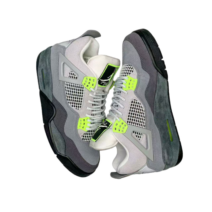 [plus-size shoes] 1:1 quality version @j4 retro se‘95 neon Lightweight Woven Grey-Green Basketball Shoes 28770655
