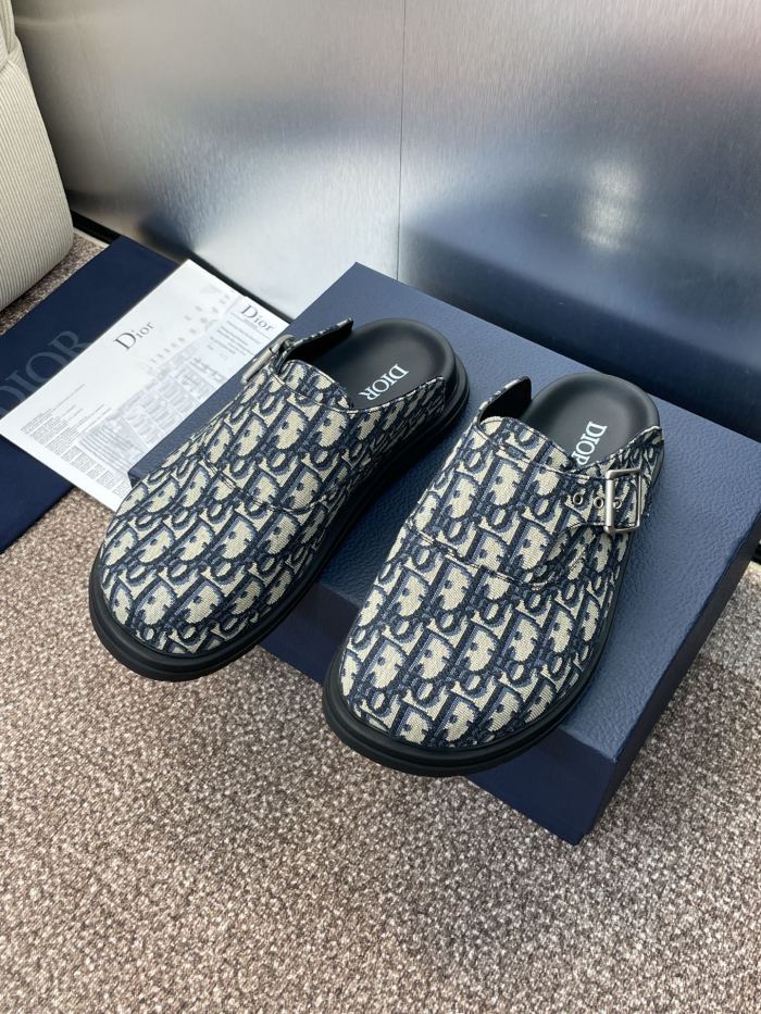 1:1 quality version Aqua Leather Oblique Slippers 2 colors 28691974