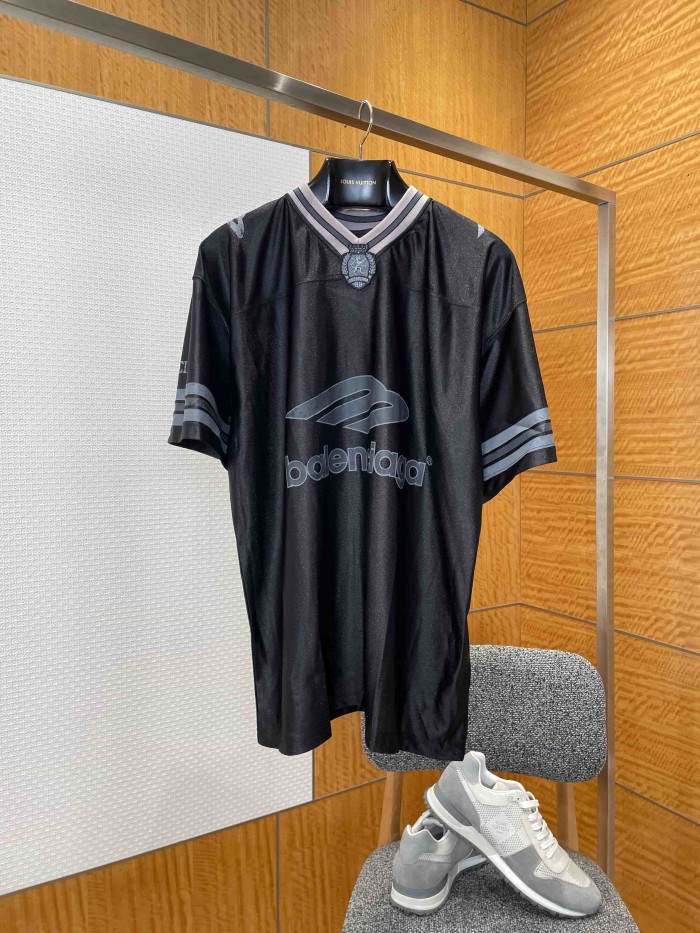 1:1 quality version Retro Sport V-Neck Color Block Stripe Tee 29093605