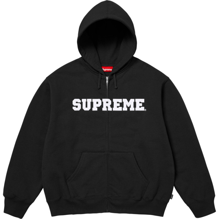 Stitching Logo Embroidery Zipper Hoodie 3 colors 28703209