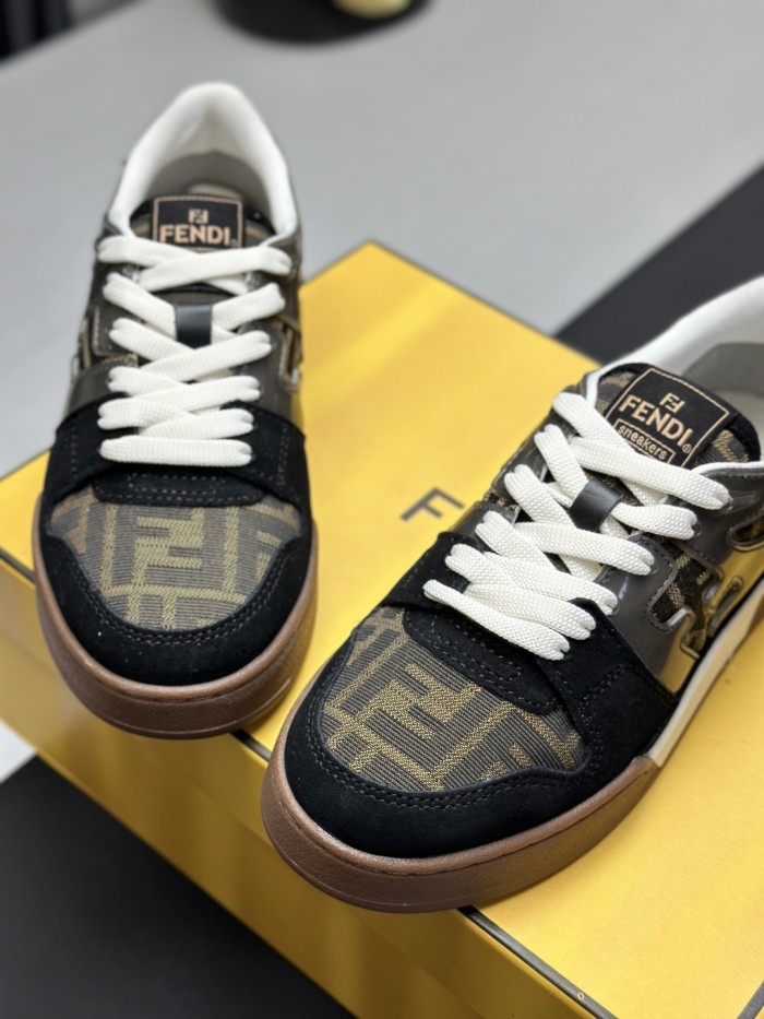 1:1 quality version 28295045 Dark Stripe FF Patchwork Sneakers 8 colors