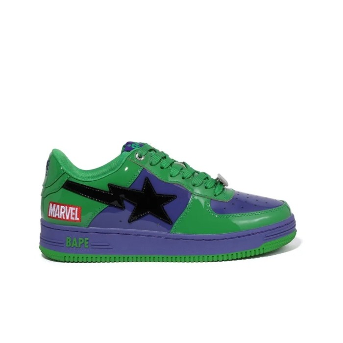 [plus-size shoes]Marvel x APE STA Leather-trimmed two-tone shoes 8 colors 28635950