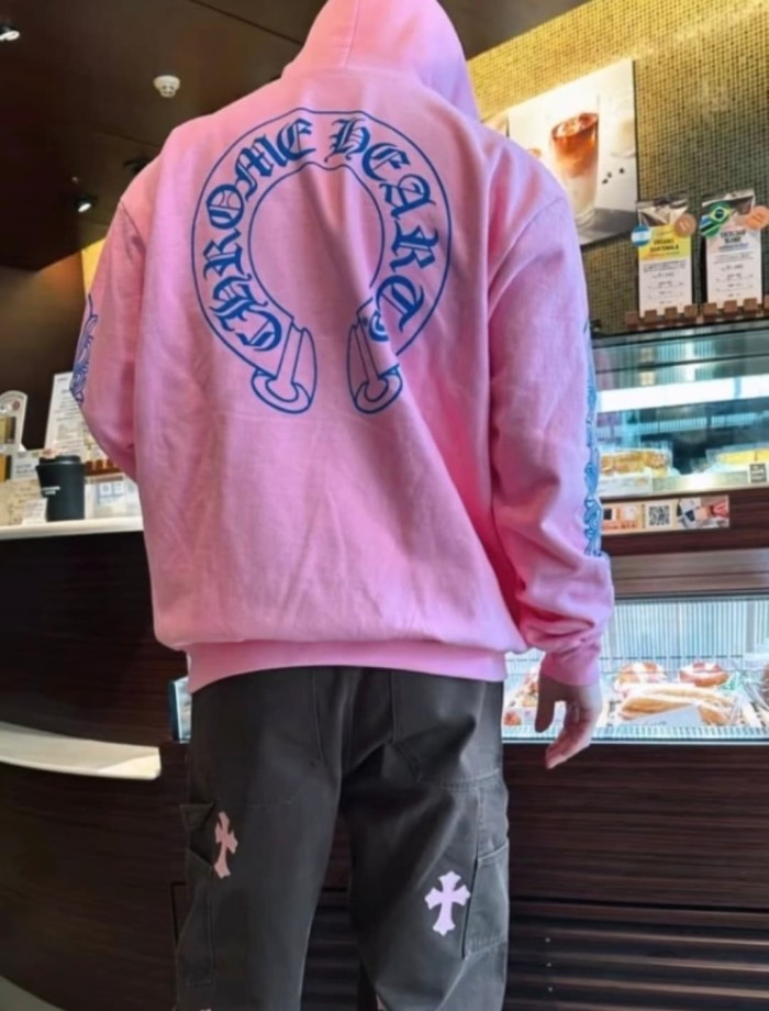 1:1 quality version Pink Cross Arm Print New York Anniversary Limited Edition Hoodie 28893086