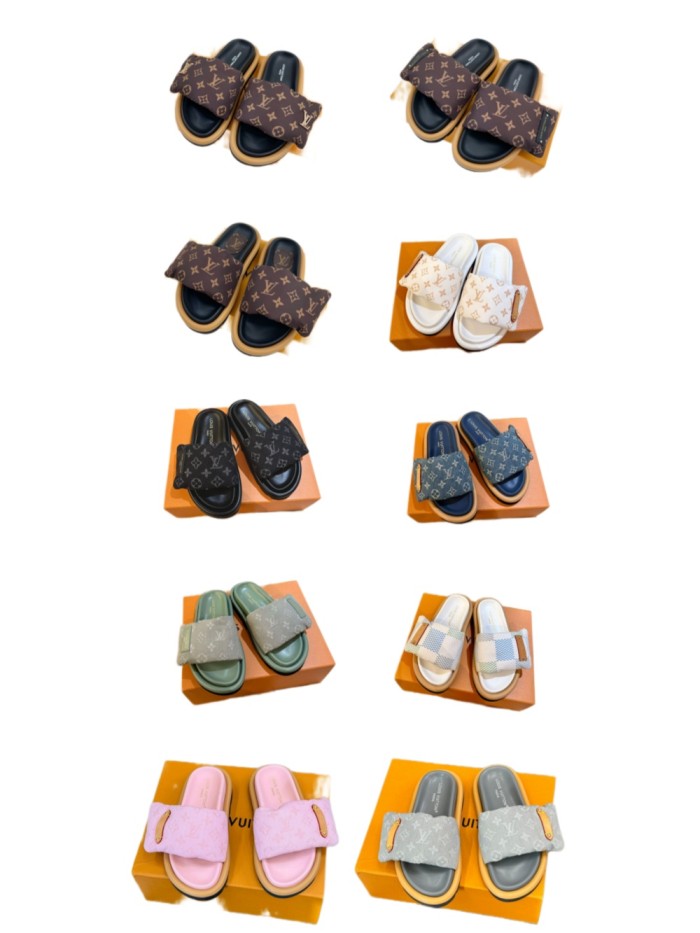 1:1 quality version 3D Logo Floral Velcro Sandals 10 colors 28661452
