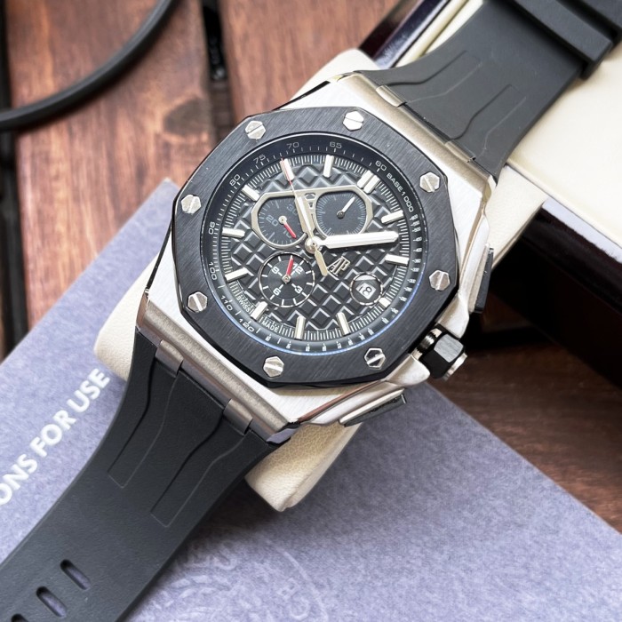Stainless Steel Case Leather Strap Mechanical Movement Watch 6 colors【Dial diameter：44mm 】28771442