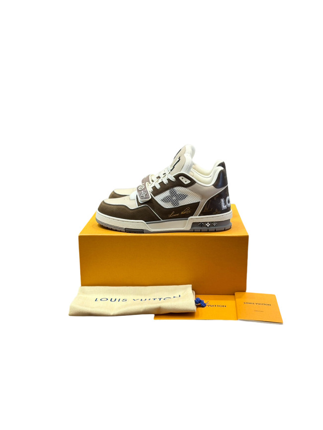 1:1 quality version Velcro Lace-Up Signature Logo Athletic Board Shoes