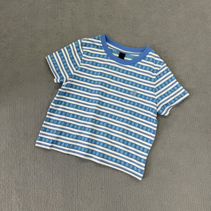 1:1 quality version 28166102 Embroidered Logo Tee 2 colors for girls