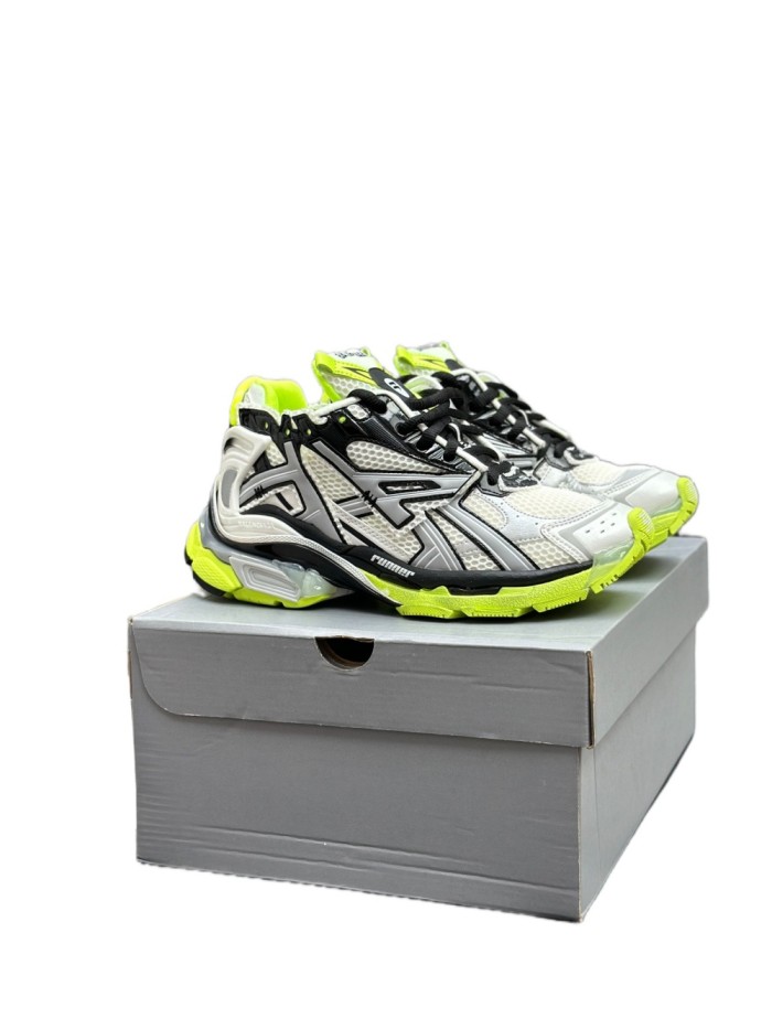 1:1 quality version Runner Vintage Green Base Silver White Retro Sneakers 28599094