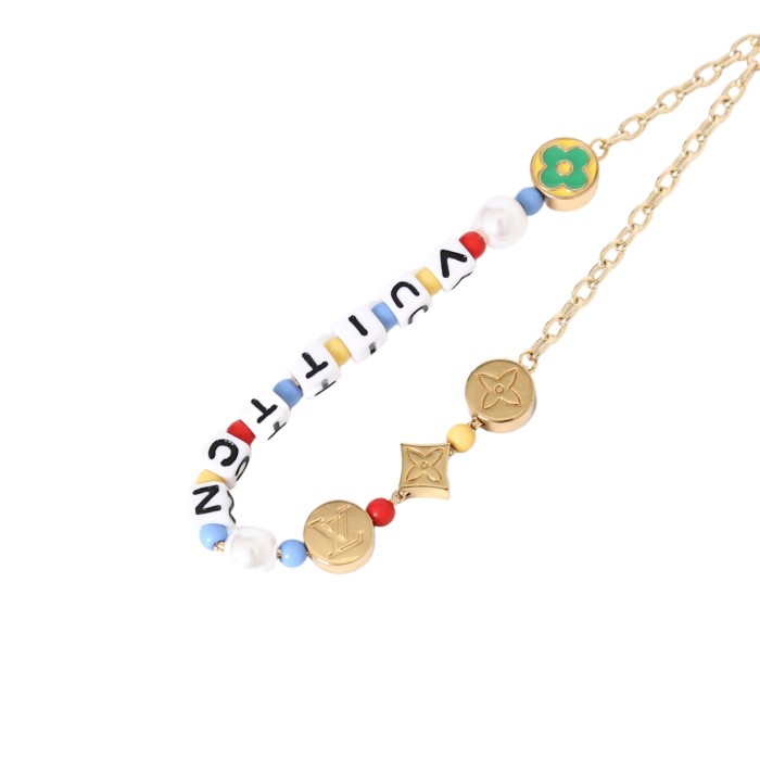 28166091 Colorful Beaded Keychain 2 colors