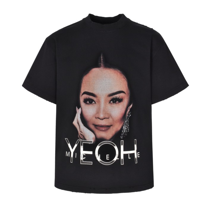 1:1 quality version Michelle Yeoh Portrait Print Tee 28434444