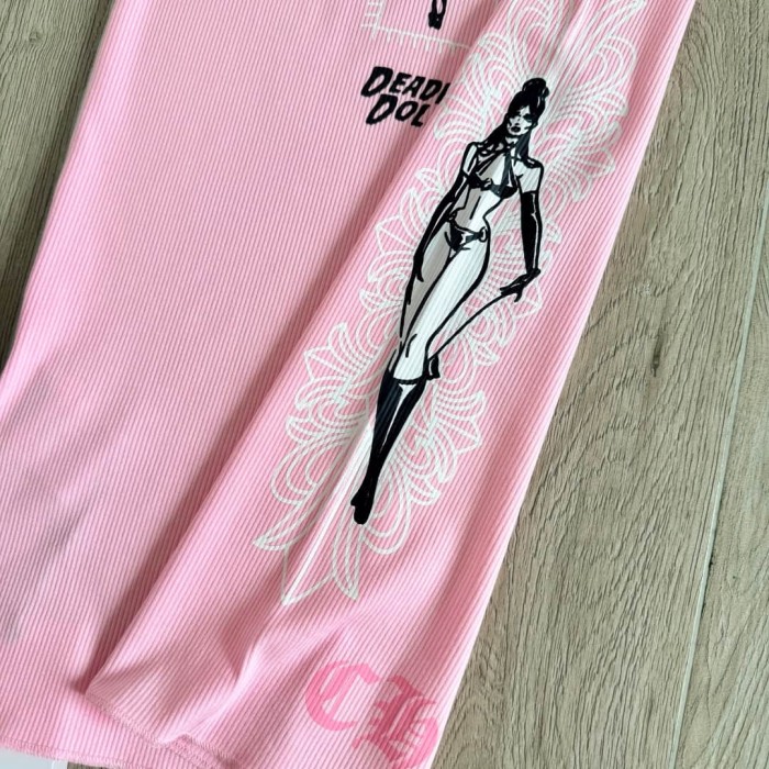 1:1 quality version Co-branded Deadly Doll Statue of Liberty Cross Sanskrit Knitted Tank Dress for girls 29033517
