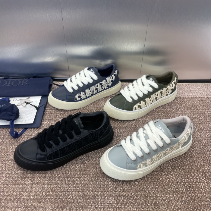 1:1 quality version 28313412 B33 Embroidered Letter Slip-On Shoes 4 colors