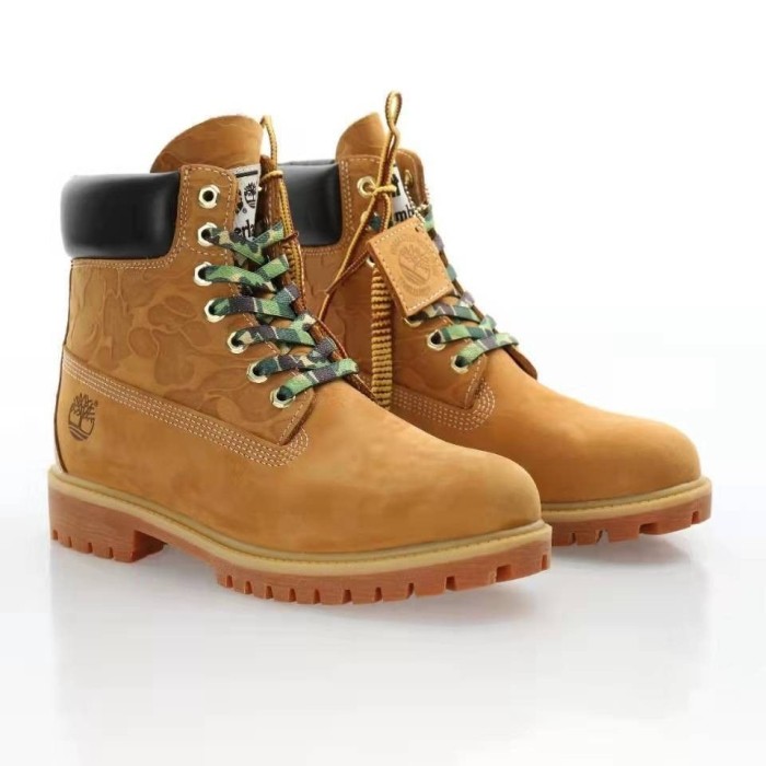 Camouflage Pattern High Top Work Boots