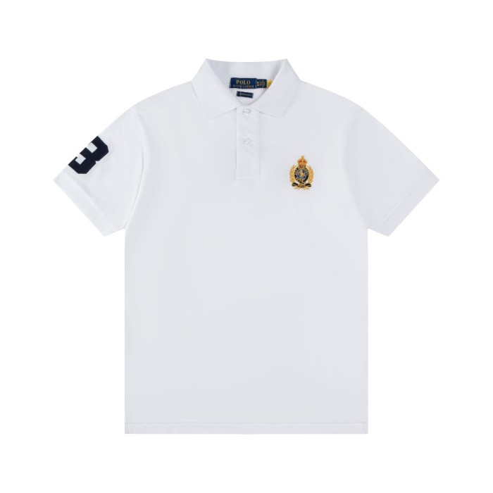 28270253 Embroidered Logo lapel polo shirt 4 colors