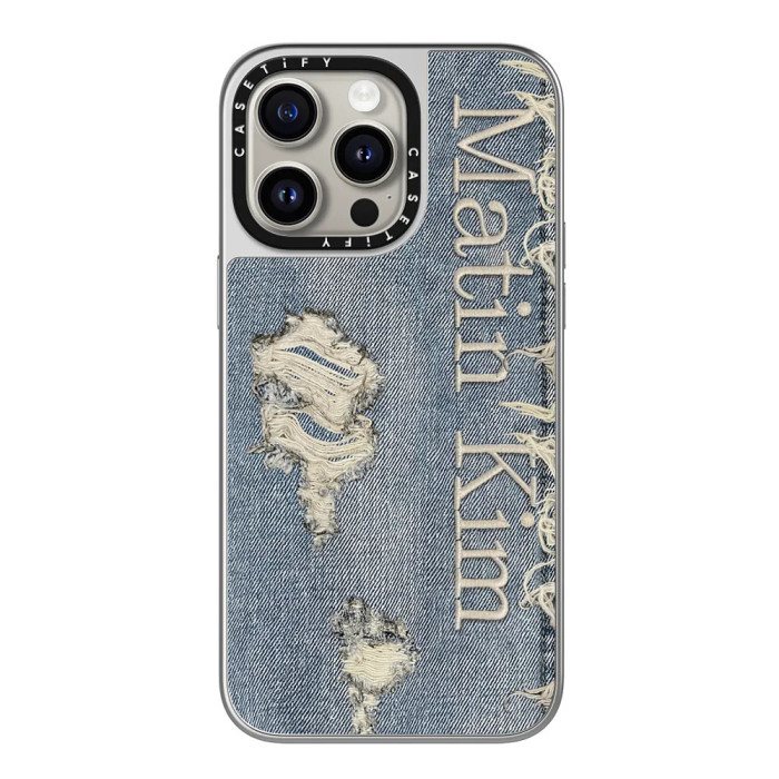 Denim-Patterned Mirror MagSafe iPhone Case 20 colors 28750063