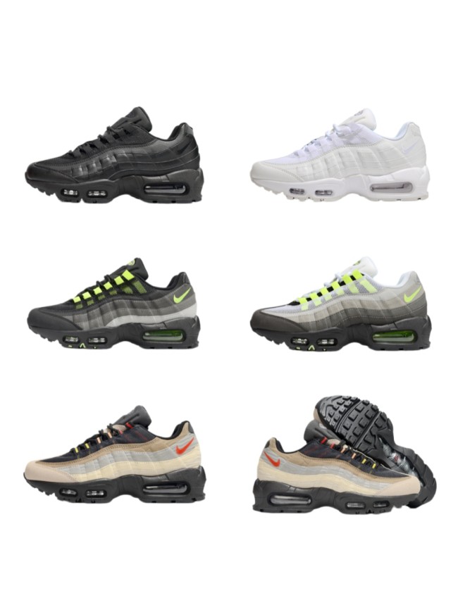 [plus-size shoes]Air Max 95 Breathable  Air Cushion Running Shoes 5 colors 29045533