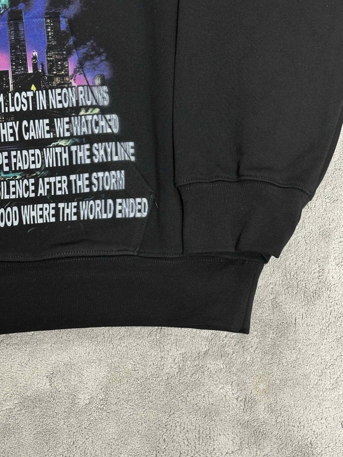 Vale Forever THE WORLD ENDED Printed Hoodie