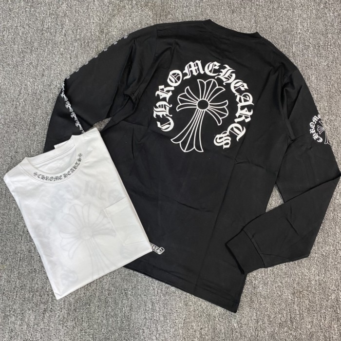 1:1 quality version Monogrammed Collar Cross Arm Long Sleeve