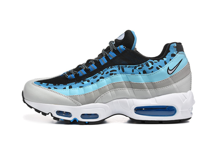 [plus-size shoes]Air Max 95 Blue Leopard Print Sneakers Running Shoes 29038282