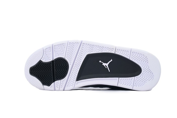 [plus-size shoes]Jordan 4   Fear  Gradient Grey Suede Basketball Shoes 29035120
