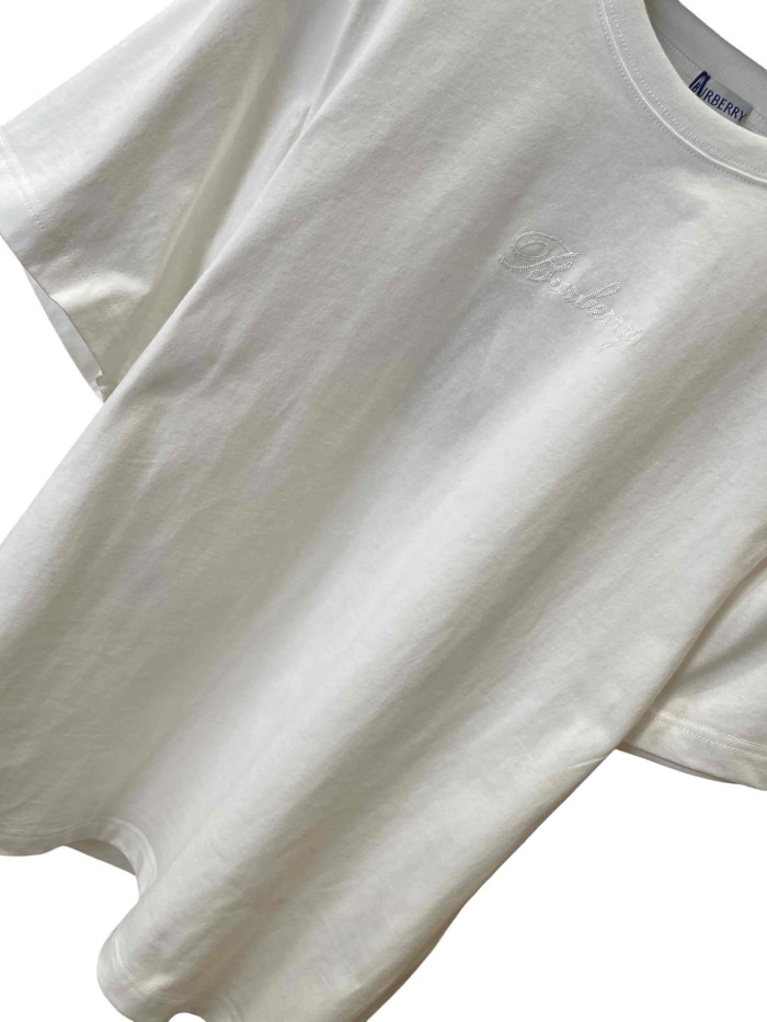 1:1 quality version Dark pattern letter embroidery & heat transfer T-shirt 3 colors 28965247