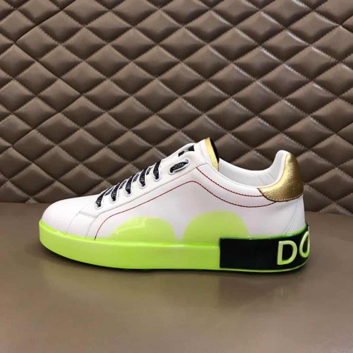 DOLCE    G@BB@N@ PORTOFINO MELT SNEAKERS IN PRINTED NAPPA CALFSKIN   DG17