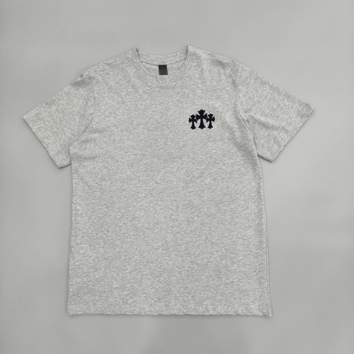 1:1 quality version Tokyo Paris Limited Embroidery Cross Curved Sanskrit Flocked Cotton T-Shirt 2 colors 29093524