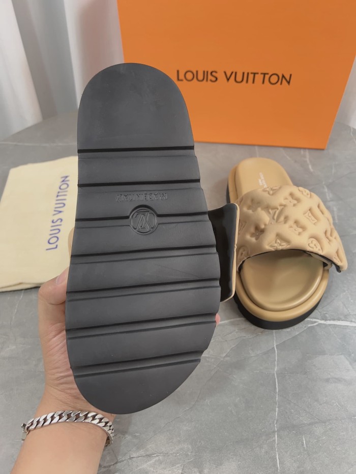 1:1 quality version 3D nylon embossed non-slip slippers 6 colors 22787278