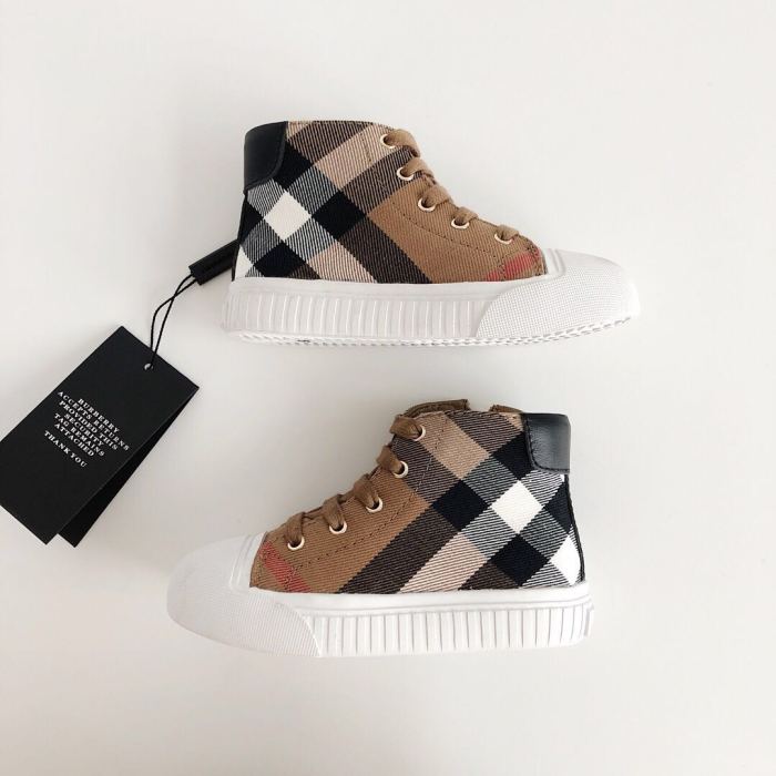 High-top side zipper Board Shoes for kids 5 colors