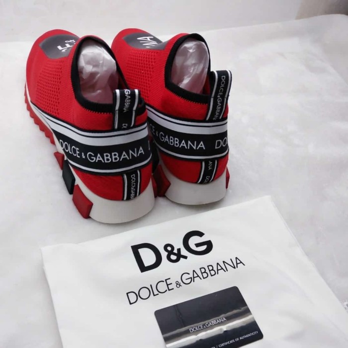 DOLCE    G@BB@N@ STRETCH MESH SORRENTO SNEAKERS WITH LOGO   DG049