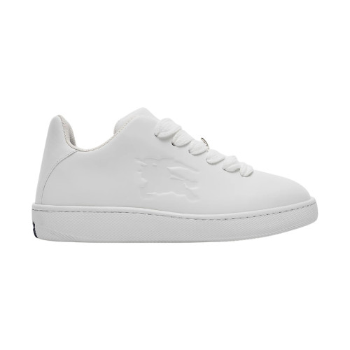 BURB5RRY BOX LOGO-DEBOSSED LEATHER SNEAKERS   BBR096