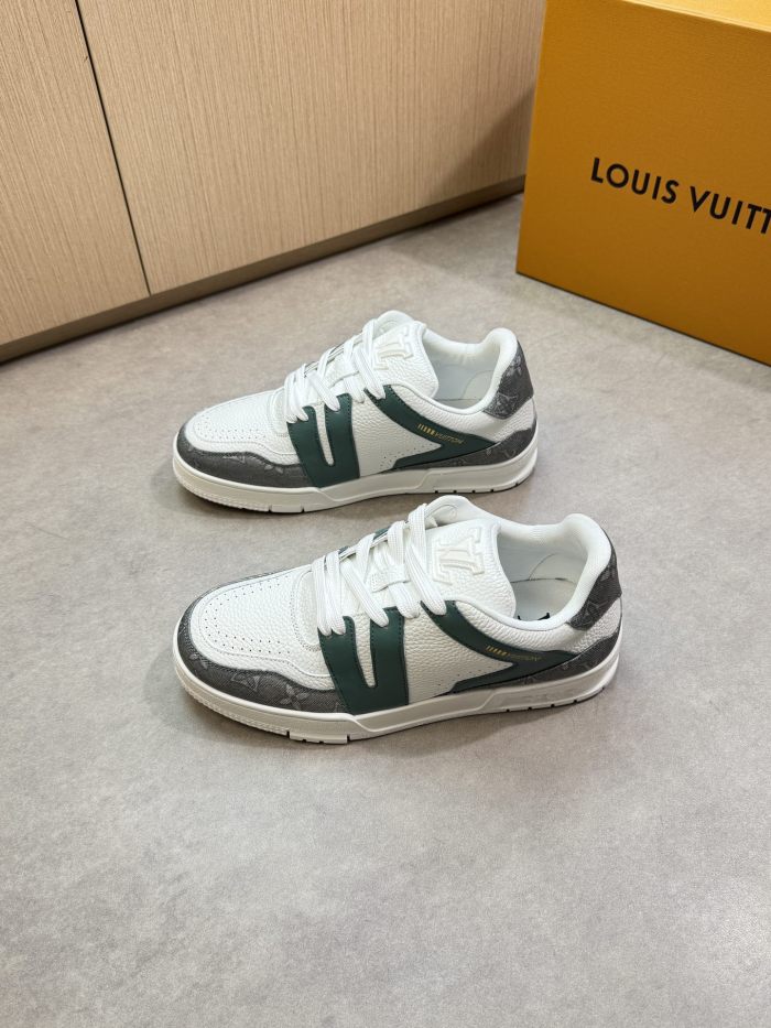 1:1 quality version 28367393 Leather and canvas patchwork Shoes 5 colors