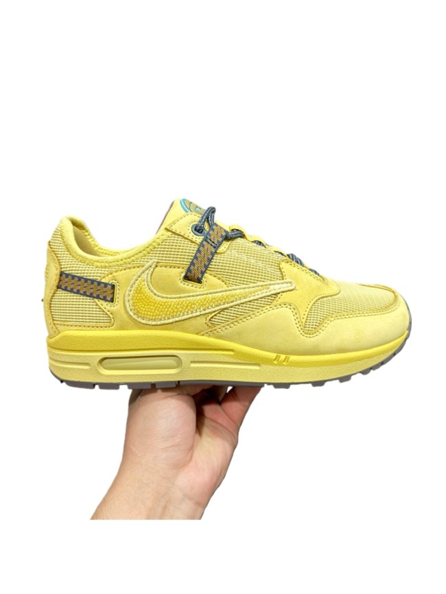 [buy more save more]1:1 quality version Travis Scott x Nike Air Max 1  Satum Gold  Wheat Retro Casual Running Shoes 28759442