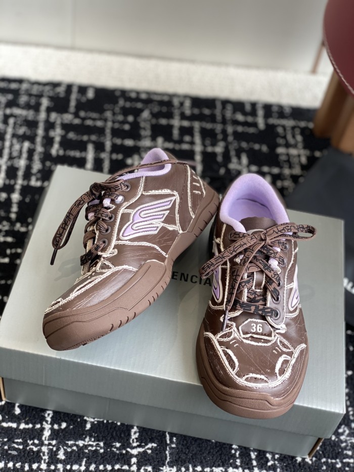 1:1 quality version Hamptons Worn-Out Two-Color Patchwork Shoes 6 colors 28431623