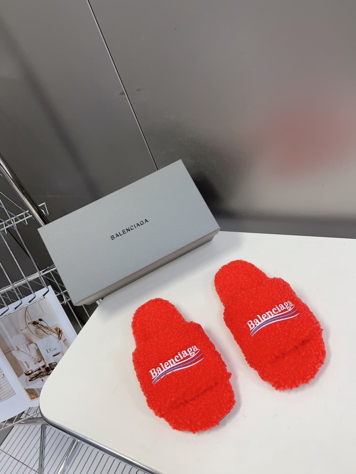 1:1 quality version Cola Embroidery Twill Brushed Cotton Slippers 8 colors 28884668