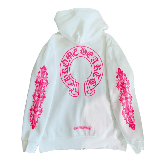 1:1 quality version Cross Vine Back Horse Hoof Print Zipper Hoodie 2 colors 28691989