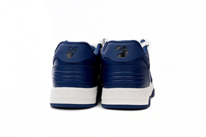 OW Out Of Office "OOO" Low Tops Dark Blue White OMIA189S22LEA0010142