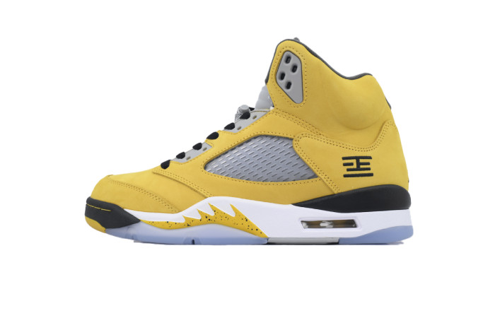 [plus-size shoes] 1:1 quality version Jordan 5  Tokyo 23  Yellow Suede Basketball Shoes 29035189