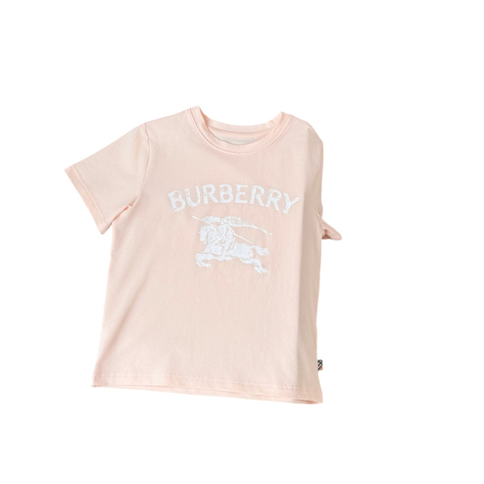 Equestrian Knight Logo Print Cotton T-Shirt for Kids 3 Colors 29010793