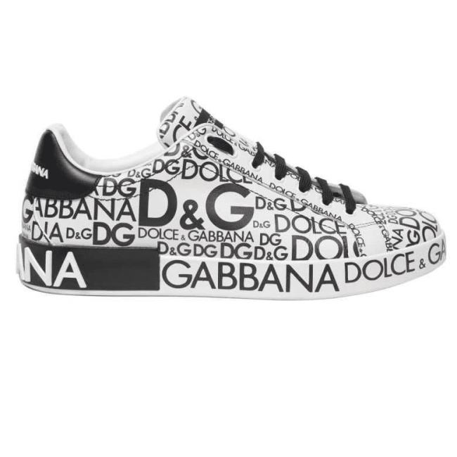 DOLCE G@BB@N@ LOGO PRINT SNEAKERS DG13