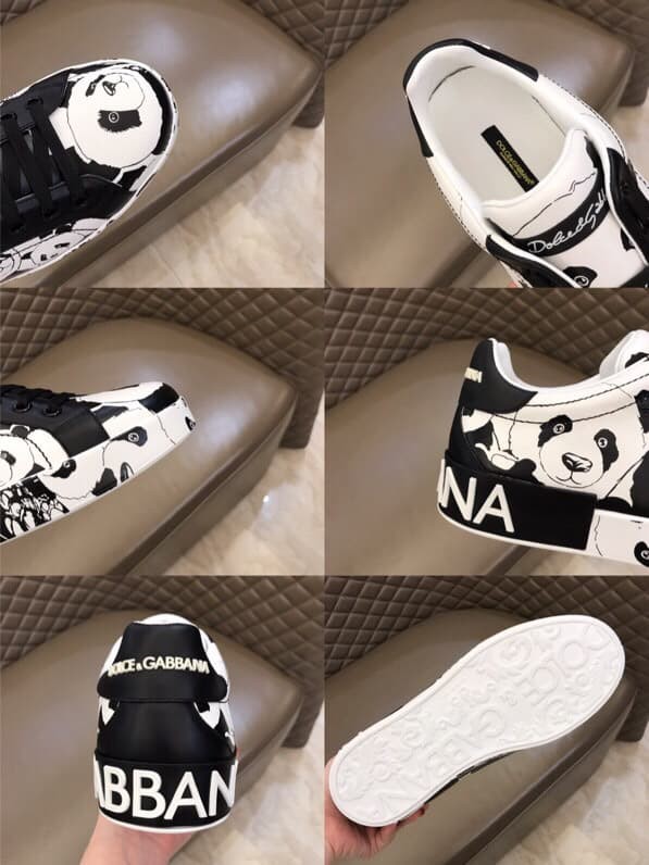 DOLCE    G@BB@N@ PORTOFINO SNEAKERS IN PRINTED NAPPA CALFSKIN   DG 11