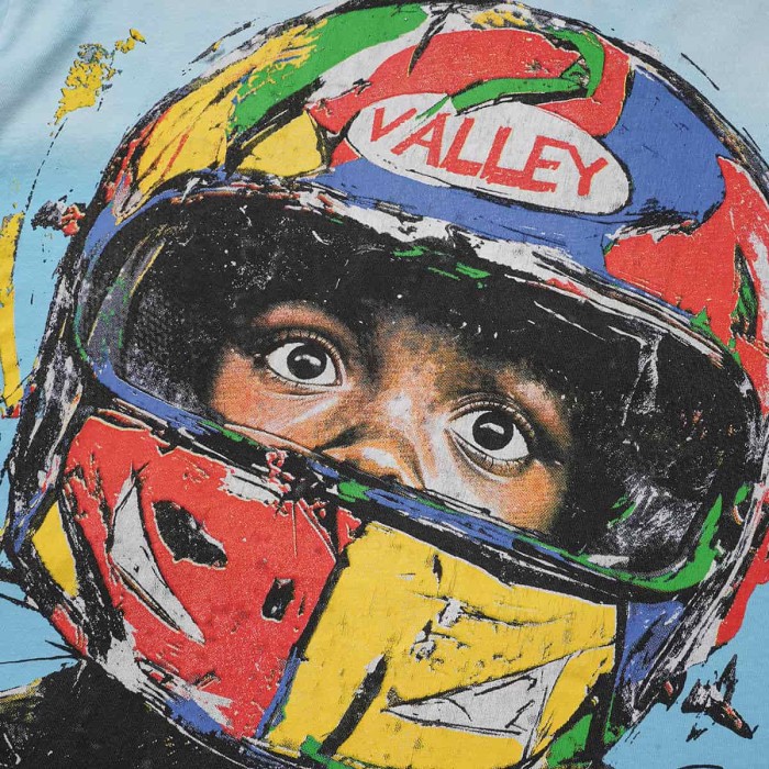 Racing Helmet Kid Print Washed Tee 2 colors 29047380