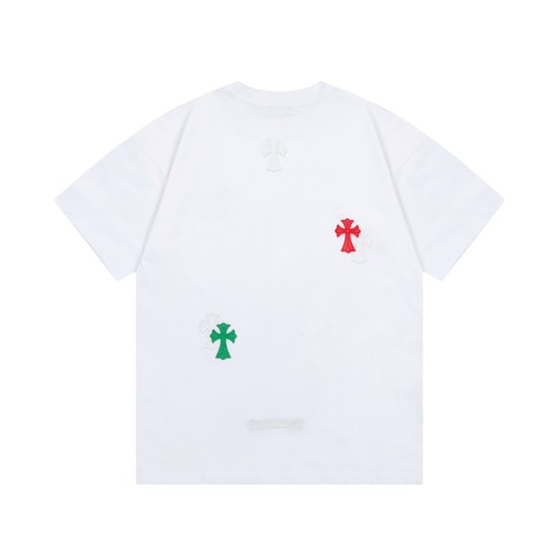 Cross Patchwork Leather tee  2 colors