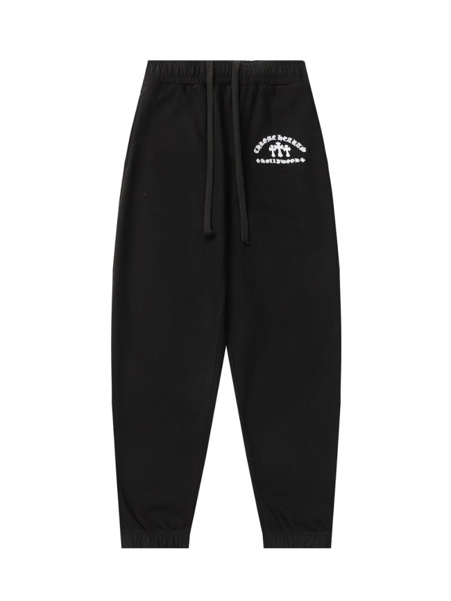 Embroidered Letter Cross Sweatpants