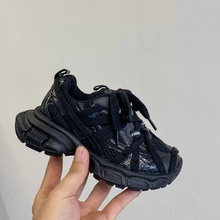 Lace-up model made old shoes for kids 4 colors